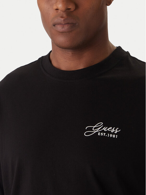 Guess Guess T-shirt M6RI14 I3Z14 Crna Regular Fit