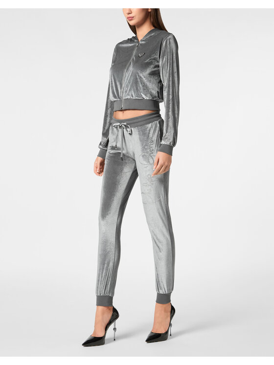 PHILIPP PLEIN PHILIPP PLEIN Joggers kalhoty 9543 Šedá Regular Fit