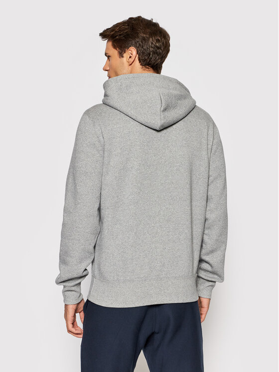 Felpa Small Script Logo 216477 Grigio Regular Fit