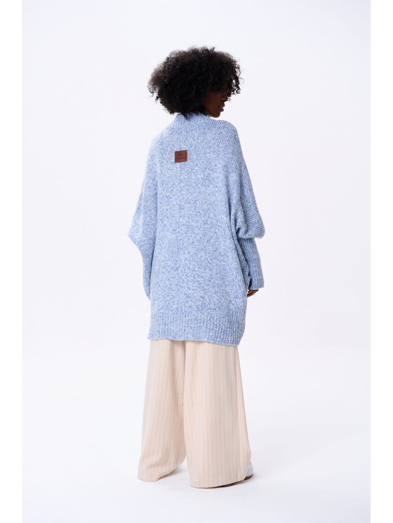 blue shadow blue shadow Kardigan Panga Niebieski Regular Fit