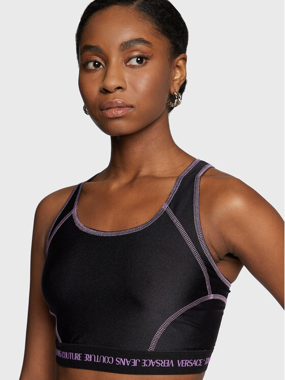 Versace Jeans Couture Versace Jeans Couture Sportinė liemenėlė Shiny 73HAM607 Juoda