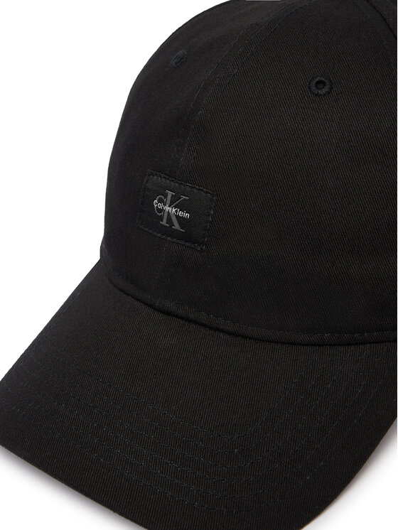 Calvin Klein Calvin Klein Czapka z daszkiem Monologo Woven Patch Bb Cap LV04D5077G Czarny