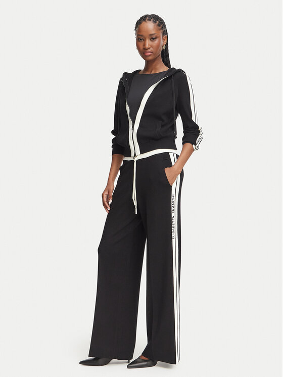 Elisabetta Franchi Elisabetta Franchi Pantaloni tricotați KP-75S-66E2-V440 Negru Regular Fit