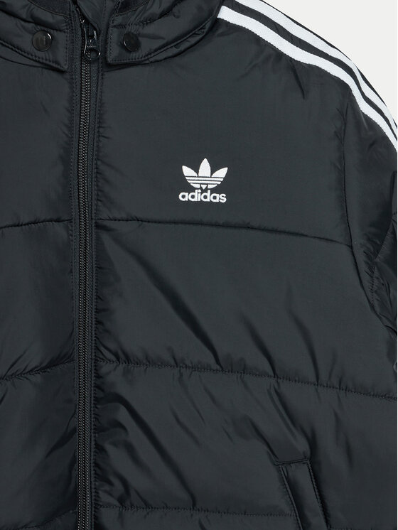 adidas adidas Zimní bunda adicolor IY7497 Černá Loose Fit