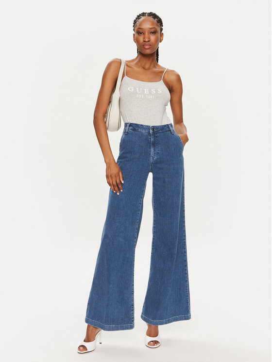 Guess Guess Боди O2GM12 KBBU1 Сив Slim Fit