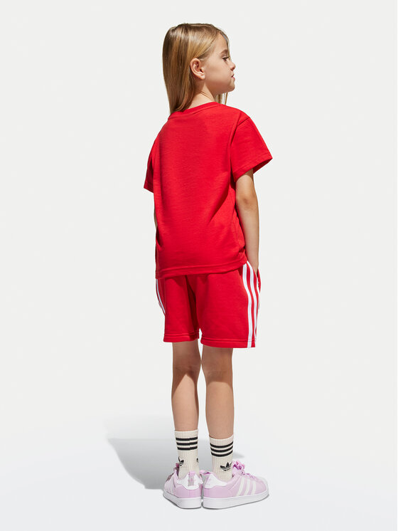 adidas adidas Sada T-shirt a šortky adicolor JC9156 Červená Regular Fit