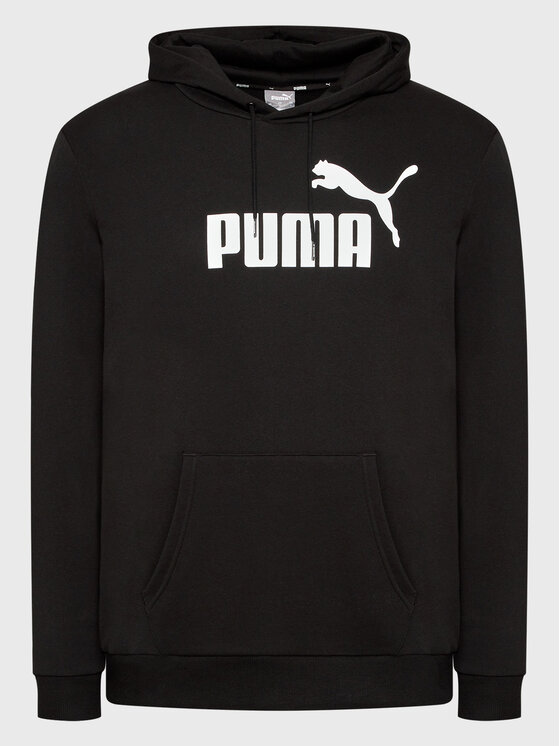 Puma Puma Majica dugih rukava Essentials Big Logo 586688 Crna Regular Fit