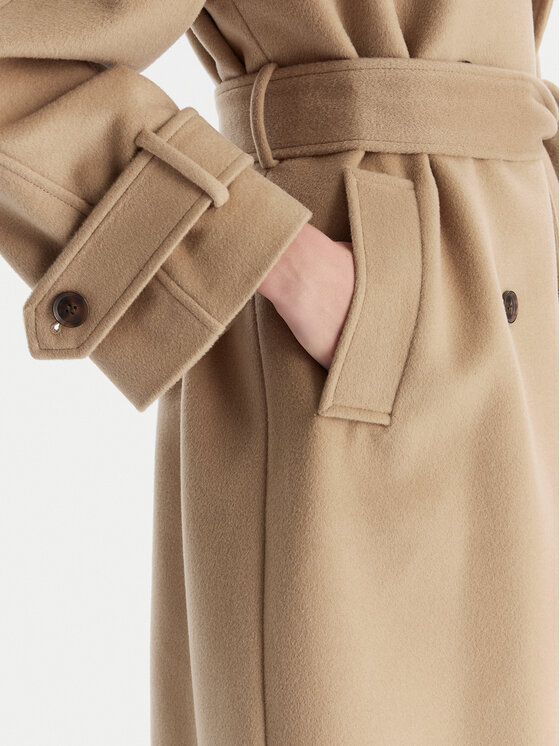 Marella Marella Wollmantel Tenna 2523016071 Beige Regular Fit