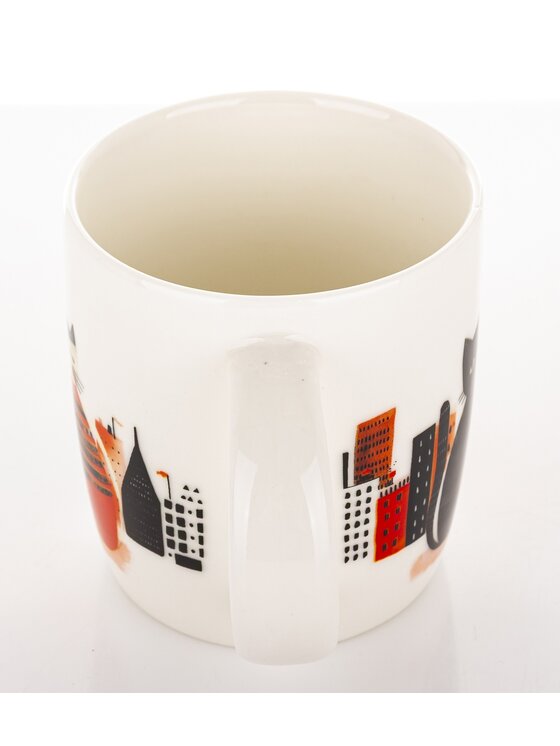 MIAhome MIAhome Kubek porcelanowy 350 ml koty Biały