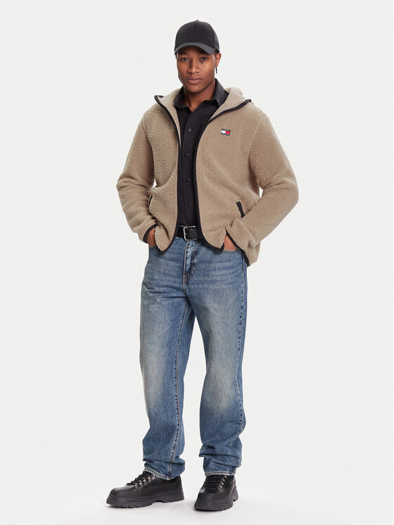 Tommy Jeans Tommy Jeans Polár kabát DM0DM19224 Bézs Regular Fit