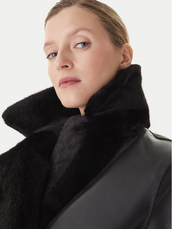 LOLA CASADEMUNT LOLA CASADEMUNT Зимове пальто LF2501015 Чорний Regular Fit