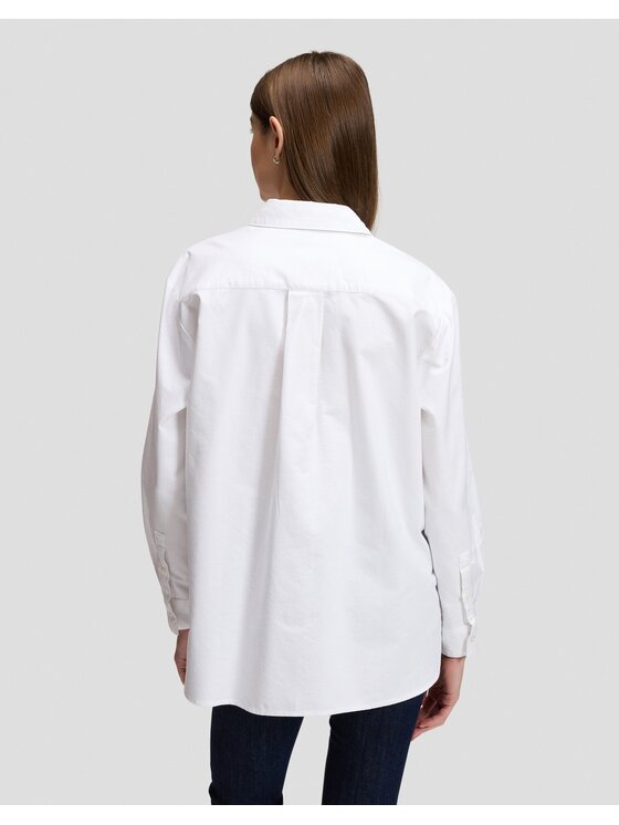 Lee Lee Koszula BOYFRIENDS SHIRT Biały Relaxed Fit