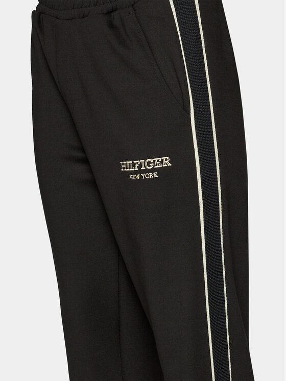 Tommy Hilfiger Tommy Hilfiger Pantaloni trening Monotype MW0MW33701 Negru Regular Fit