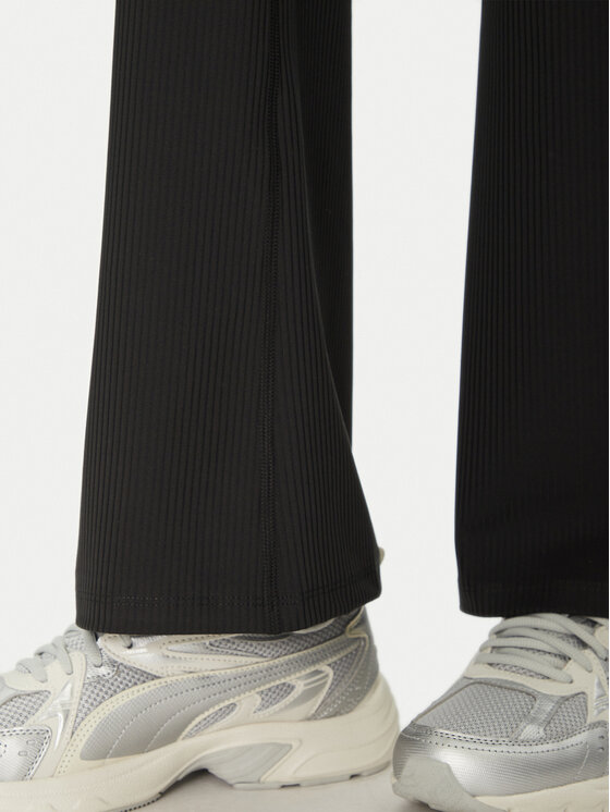 Girlfriend Collective Girlfriend Collective Legginsy Rib Flare 4038RIB Czarny Slim Fit