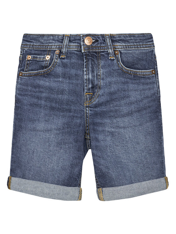 Jack&Jones Junior Jack&Jones Junior Τζιν σορτσάκια Rick 12269799 Σκούρο μπλε Regular Fit