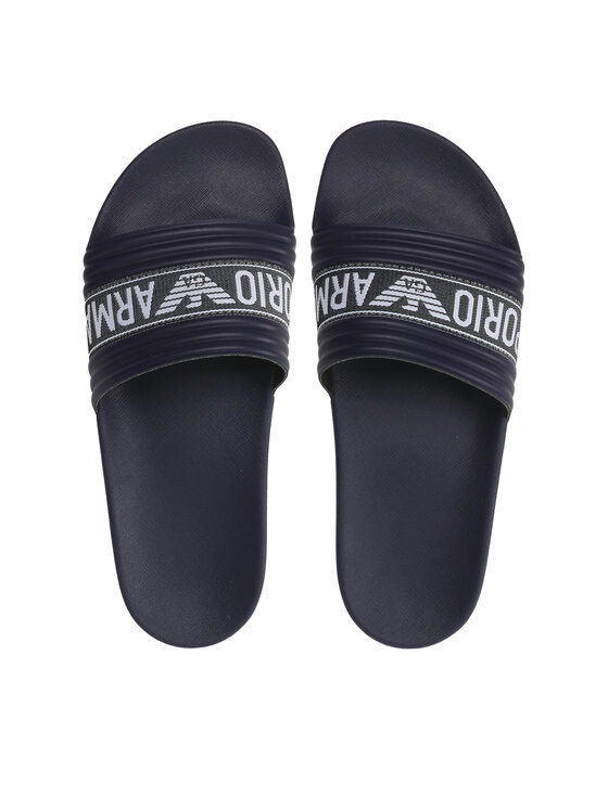 Emporio Armani Emporio Armani Klapki XVPS05 XN744 S462 Granatowy
