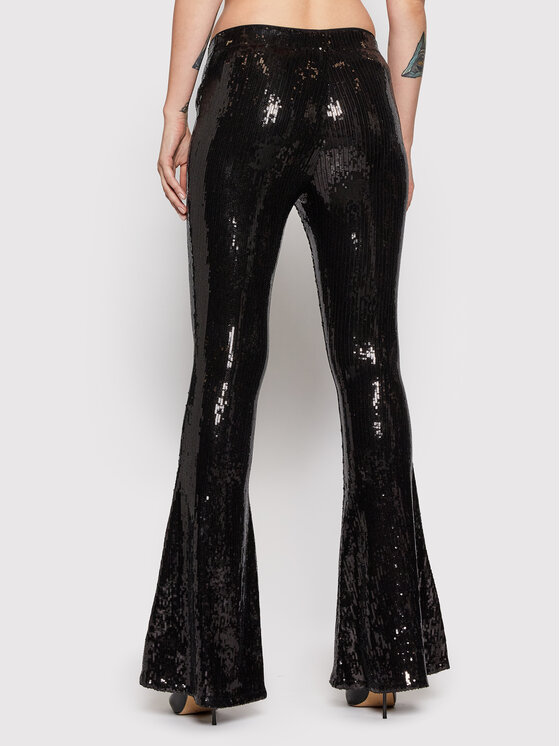 TWINSET TWINSET Hlače iz tkanine 212AT2084 Črna Slim Fit