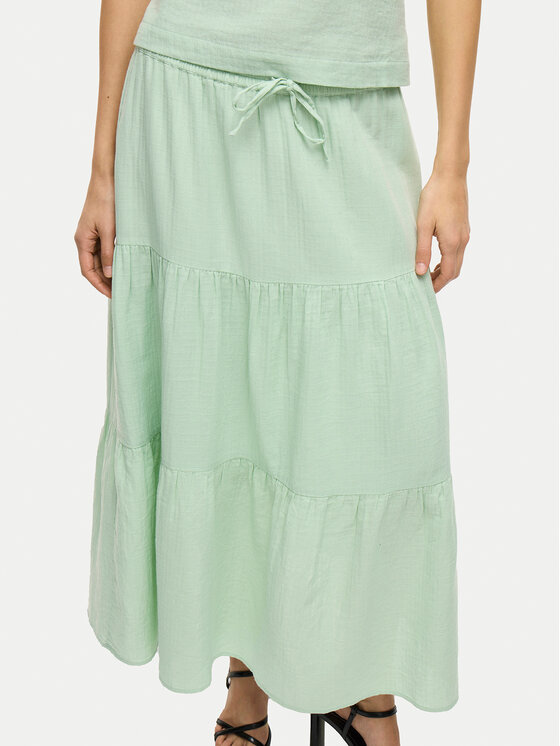 Vila Vila Maxi szoknya Lania 14105428 Zöld Regular Fit
