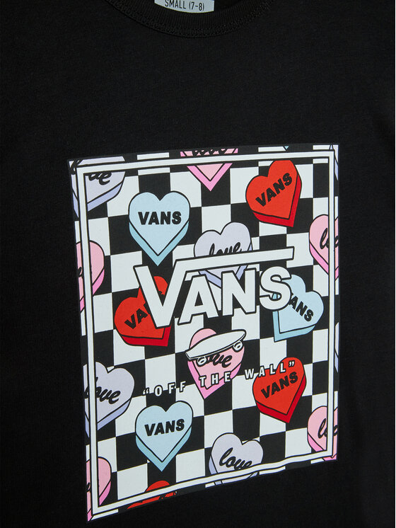 Vans TShirt Candy Hearts VN0A7RRC Czarny Regular Fit Modivo.pl