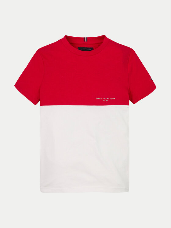Tommy Hilfiger Tommy Hilfiger T-Shirt KB0KB09617 Czerwony Regular Fit