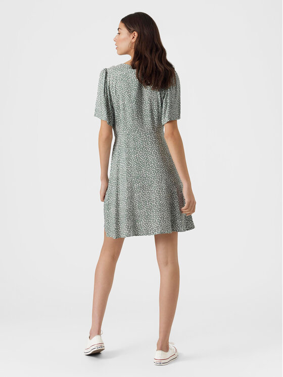 Vero Moda Vero Moda Sukienka letnia Alba 10292845 Zielony Regular Fit