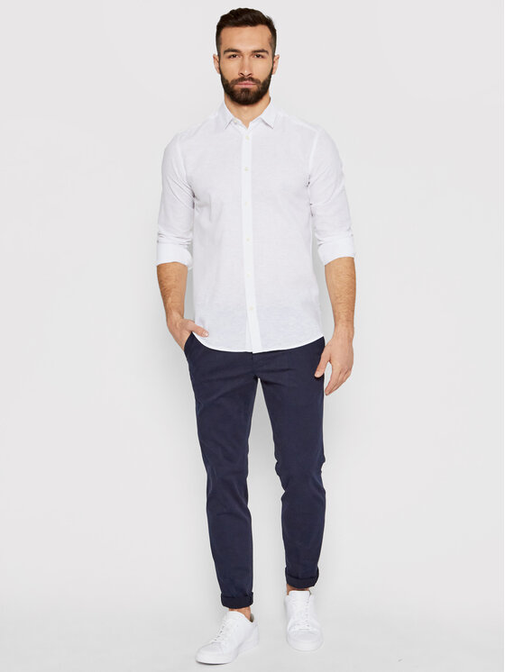 Only & Sons Only & Sons Сорочка Caiden 22012321 Білий Slim Fit