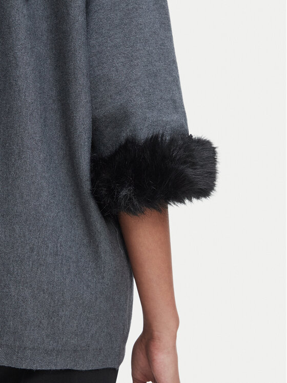 Rinascimento Rinascimento Поло CFM0012388003 Сив Oversize