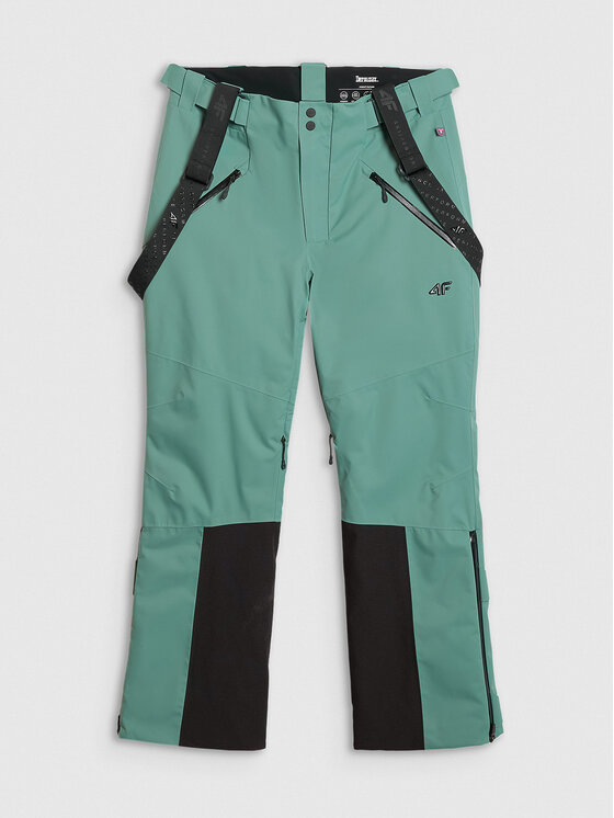 4F 4F Spodnie narciarskie SKI PERFORMANCE Khaki Regular Fit