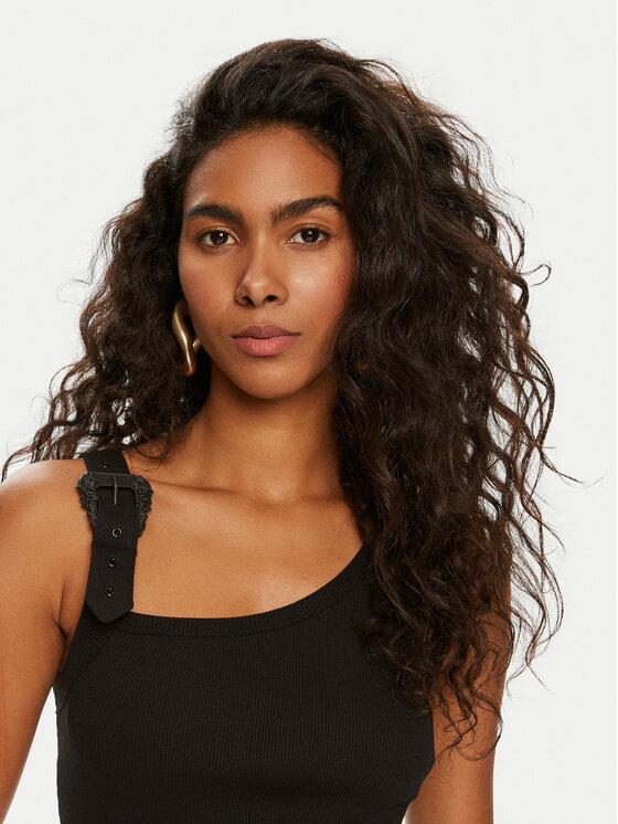 Versace Jeans Couture Versace Jeans Couture Топ 76HAM625 Чорний Slim Fit