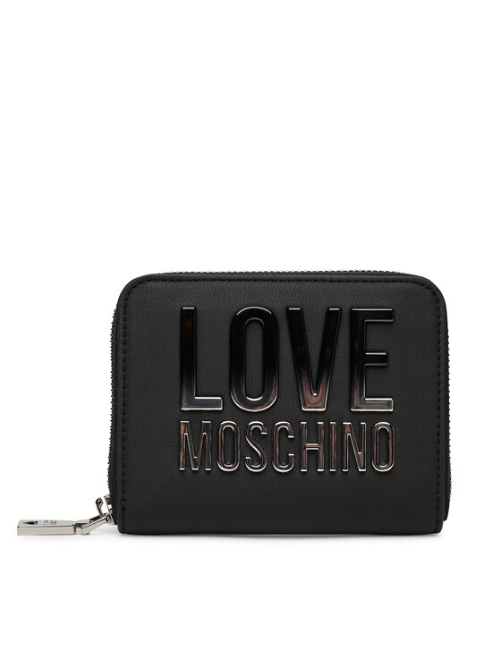 Duży Portfel Damski LOVE MOSCHINO, Czarny, JC5732PP0MKD000B
