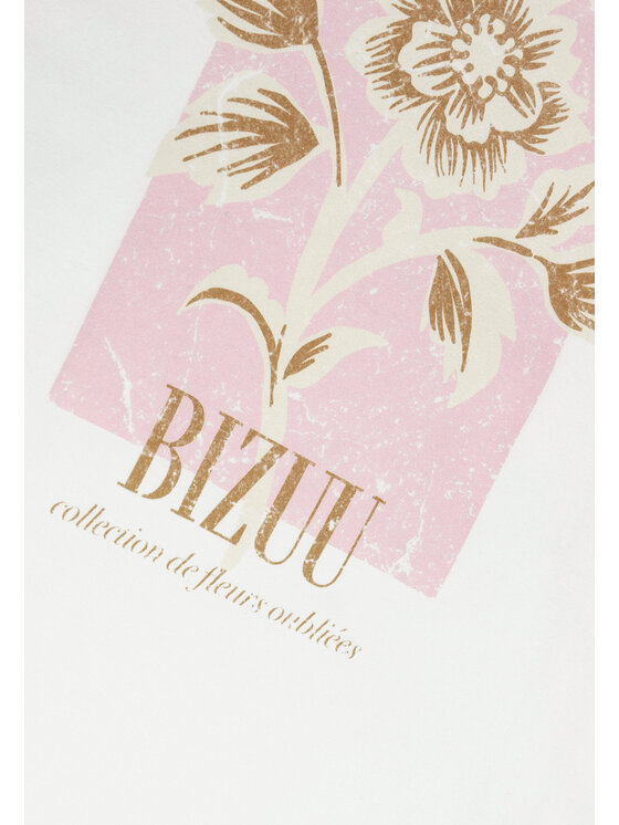 BIZUU BIZUU T-Shirt VIORA Bílá Standard Fit