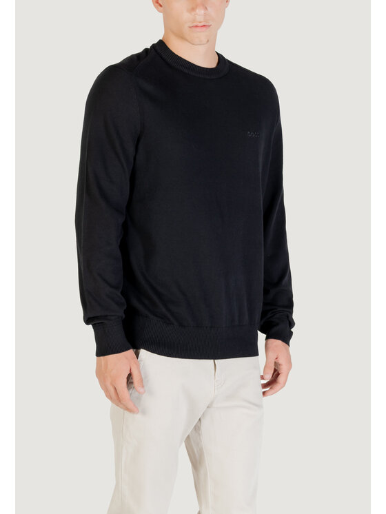 BOSS BOSS Sweter Asac_C 10257116 01 Czarny Casual Fit