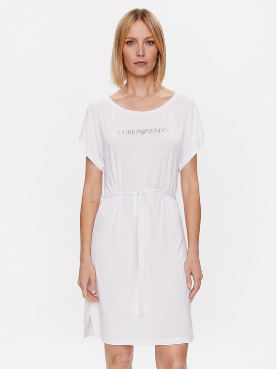 Emporio Armani Každodenné šaty 262728 3R314 00010 Biela Regular Fit