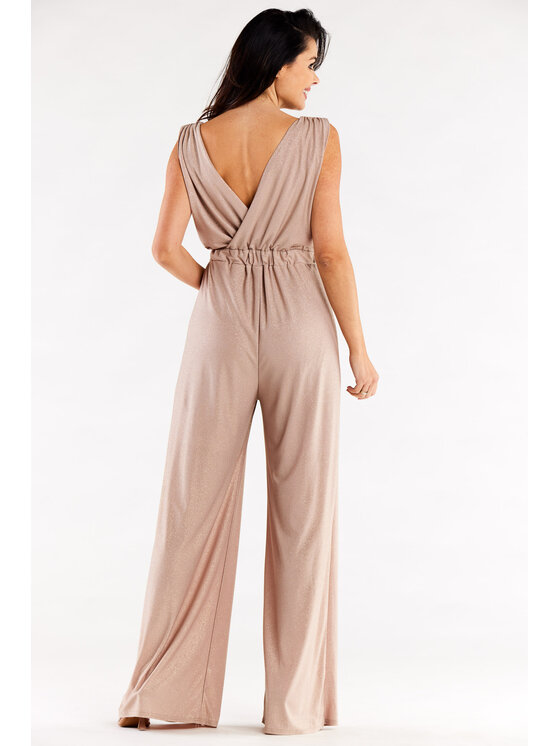Awama Awama Kombinezon A552 Beżowy Basic Fit