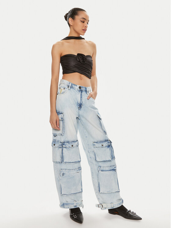 One Teaspoon One Teaspoon Jeansy Epic 26245 Niebieski Cargo Fit