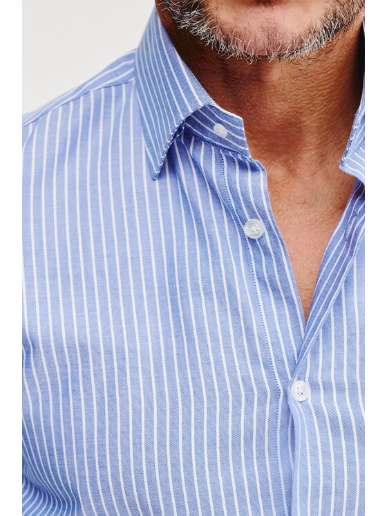 Pako Lorente Pako Lorente Koszula P25SF-1X-012 Niebieski Slim Fit