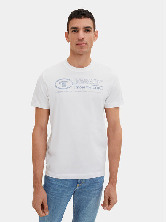 Tom Tailor Tom Tailor T-shirt 1035611 Bijela Regular Fit