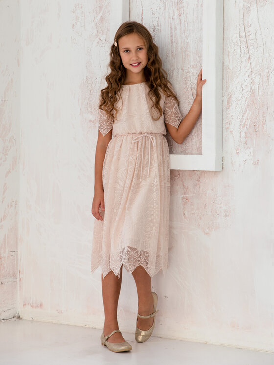 SLY SLY Sukienka 4SM-19 Różowy Comfortable Fit