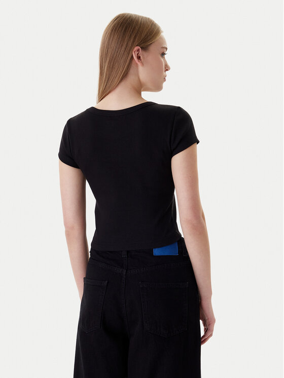 Calvin Klein Jeans Calvin Klein Jeans Tričko LV047C200G Čierna Slim Fit