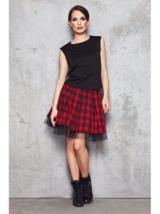 Infinite You Infinite You Sukně M035 Červená Basic Fit