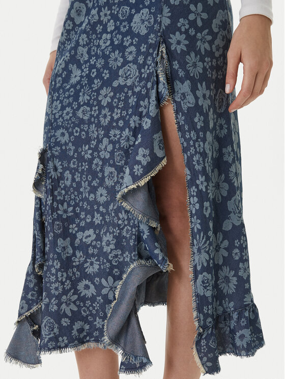 Desigual Desigual Φούστα τζιν Anem 26SWFW04 Μπλε Regular Fit