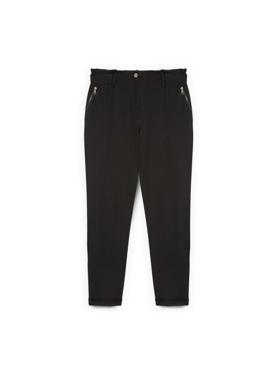 Fiorella Rubino Fiorella Rubino Pantaloni di tessuto P711L002237N033 Nero Regular Fit