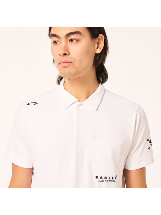 Oakley Oakley T-Shirt FOA406425 Biały Regular Fit