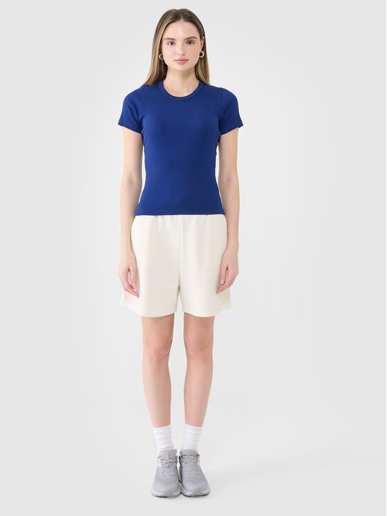 4F 4F T-shirt 4FWSS25TTSHF1968-30S Blu Slim Fit