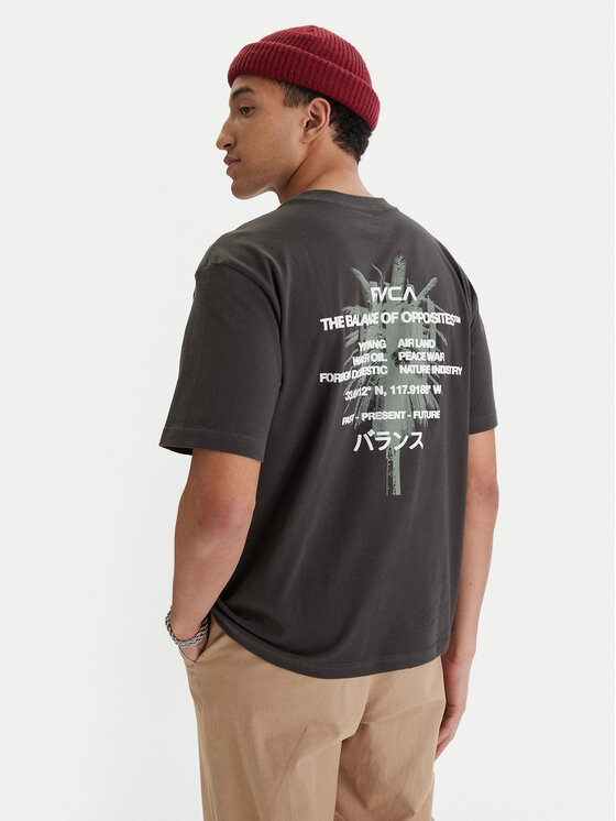 RVCA RVCA Póló Signal EVYZT00300 Fekete Relaxed Fit