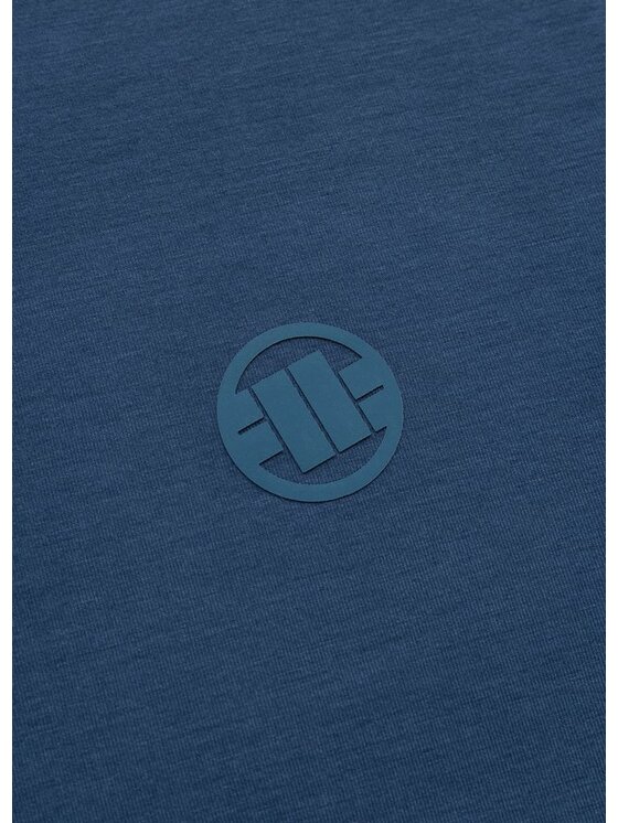 PITBULL PITBULL Koszulka techniczna Casual Sport SMALL LOGO Niebieski Regular Fit