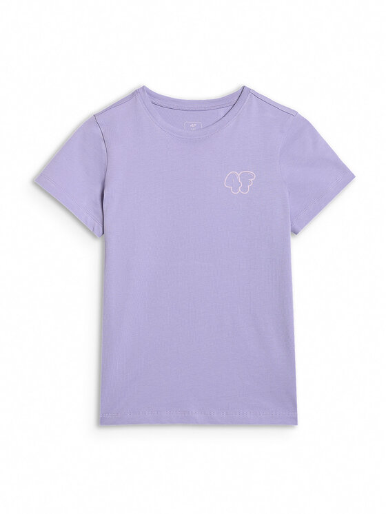 4F 4F T-Shirt KITTY JOGA Fioletowy jasny Regular Fit