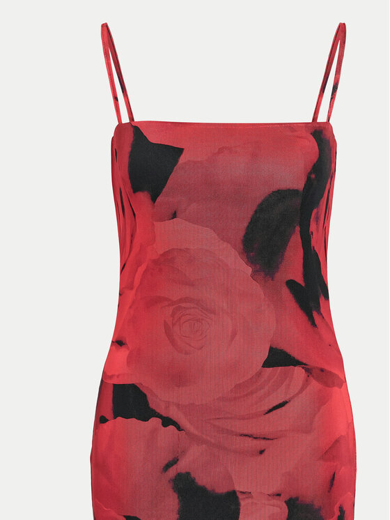 Noisy May Noisy May Ljetna haljina Rosa 27033451 Crvena Slim Fit
