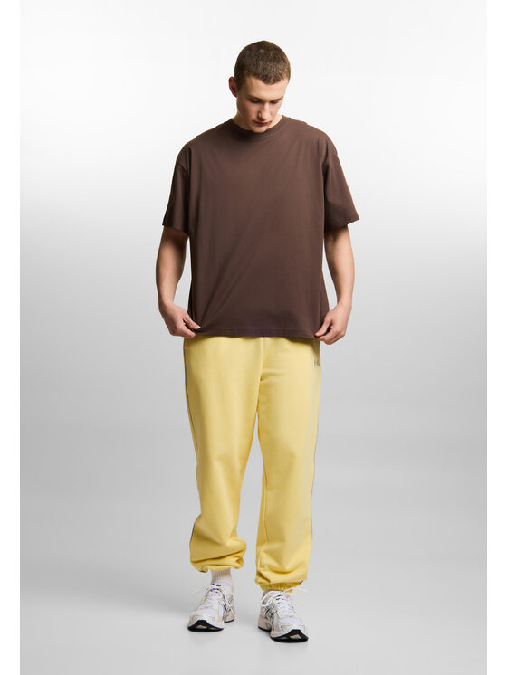 PROSTO. PROSTO. T-Shirt Shield Mini Splash Brązowy Oversize