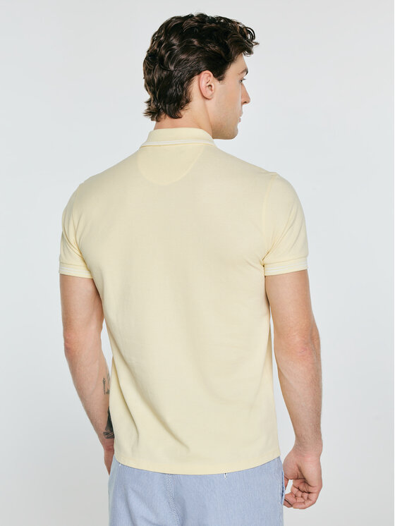 BIG STAR BIG STAR Polo WLADYM Żółty Basic Fit